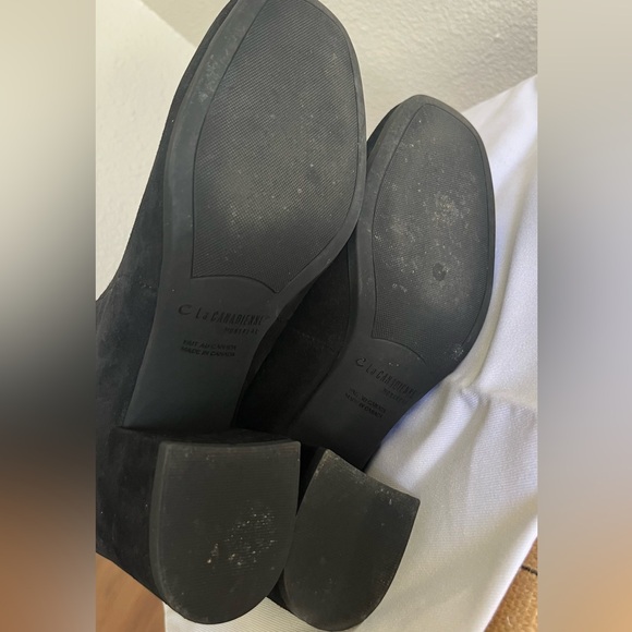 La Canadienne Jesse Black Suede Ankle Boots - Picture 4 of 5